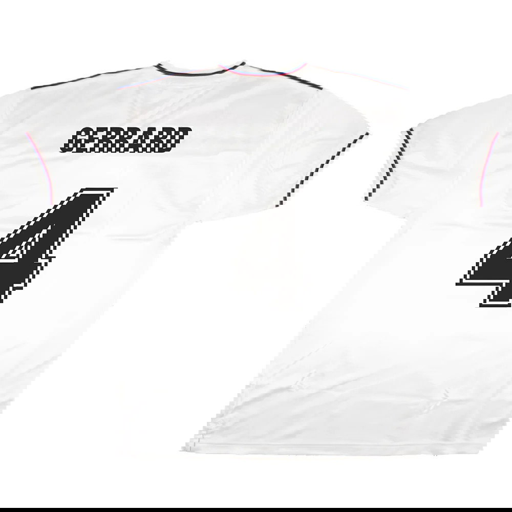 England 1980-82 Score Draw Replica Home Shirt (XL) (Good) (Gerrard 4)