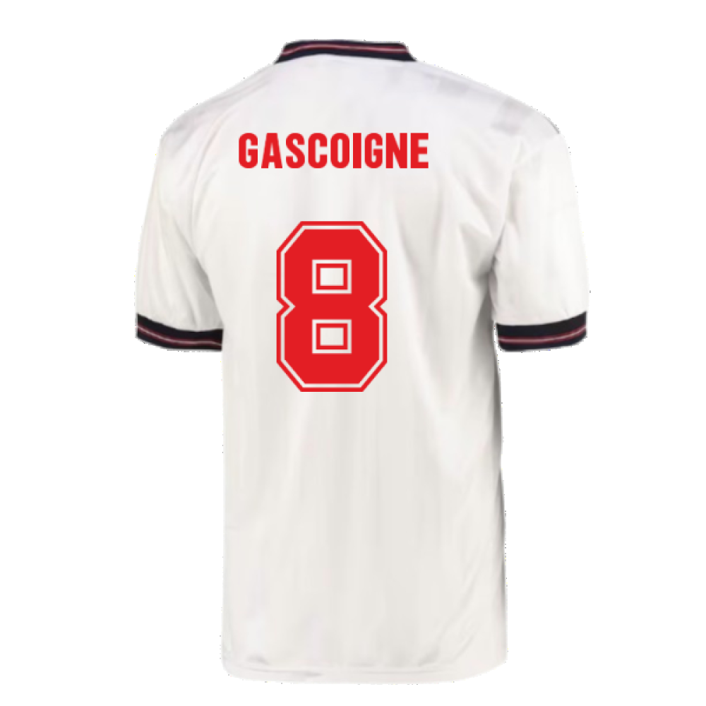 England 1986 Home World Cup Finals Retro Shirt (GASCOIGNE 8)