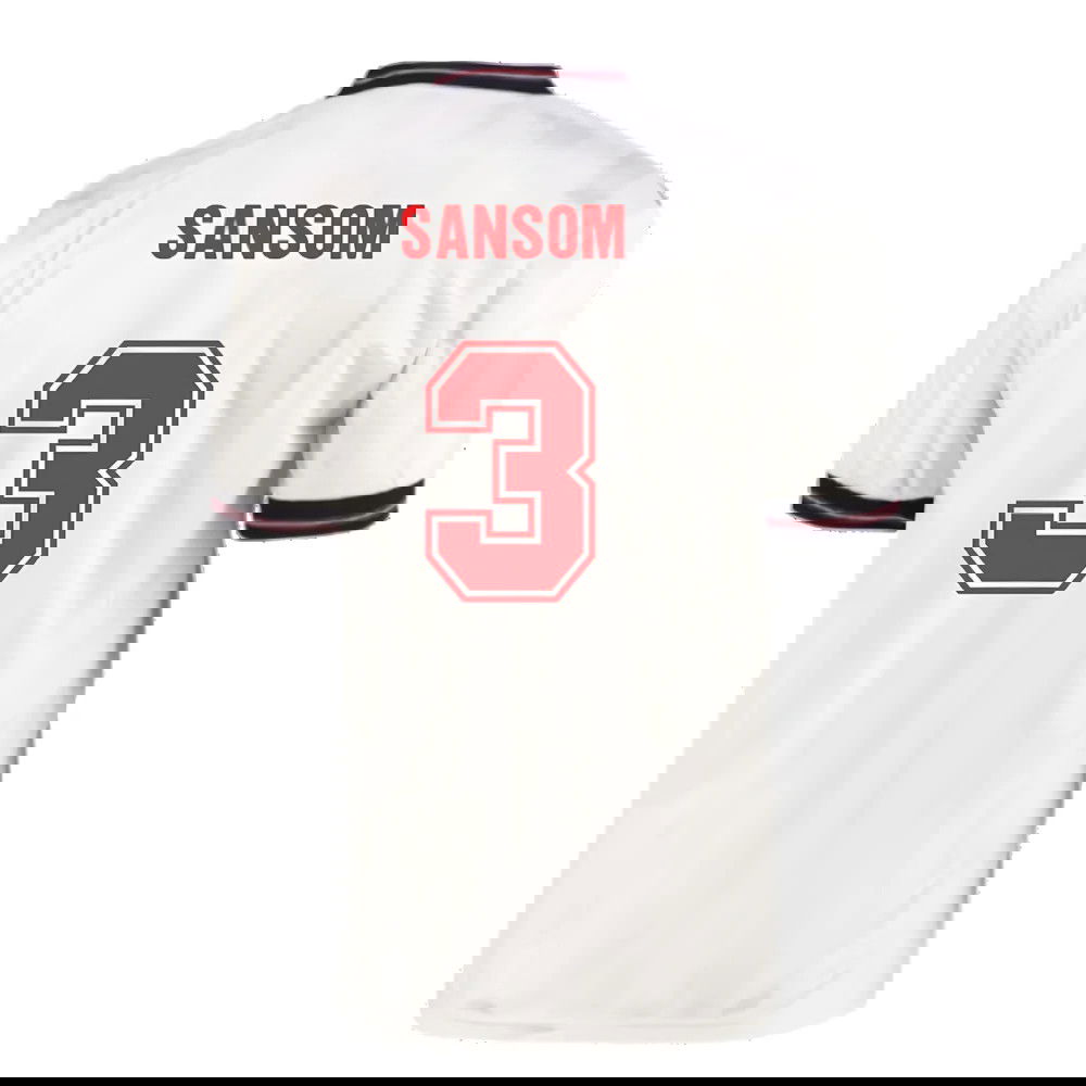 England 1986 Home World Cup Finals Retro Shirt (Sansom 3)