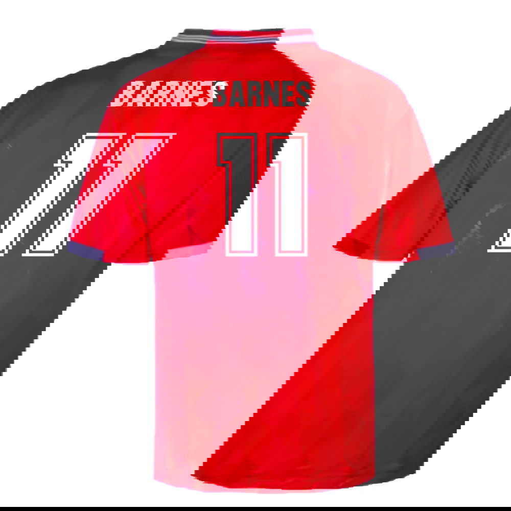 England 1989 Away Retro Shirt (Barnes 11)