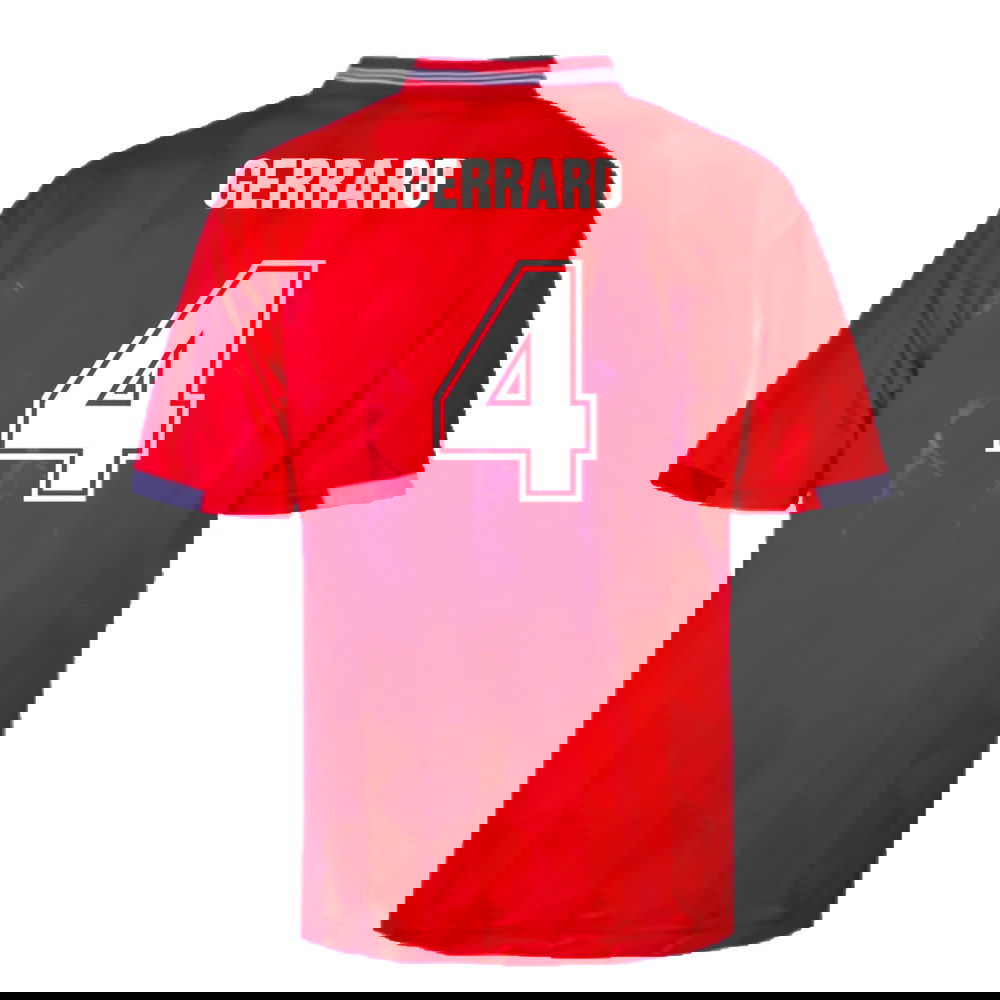 England 1989 Away Retro Shirt (Gerrard 4)