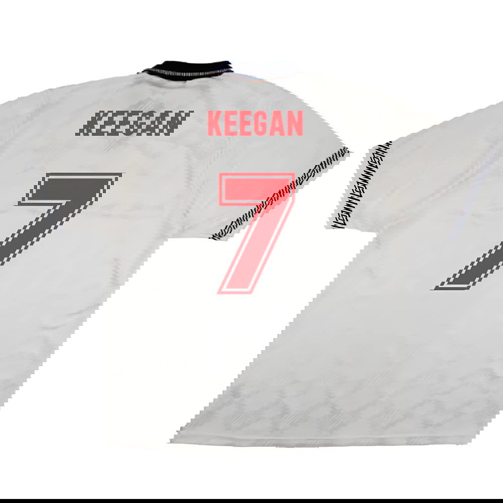 England 1990-92 Home Shirt (XL) (Very Good) (Keegan 7)