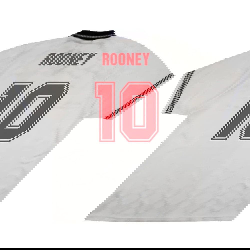England 1990-92 Home Shirt (M) (Excellent) (Rooney 10)