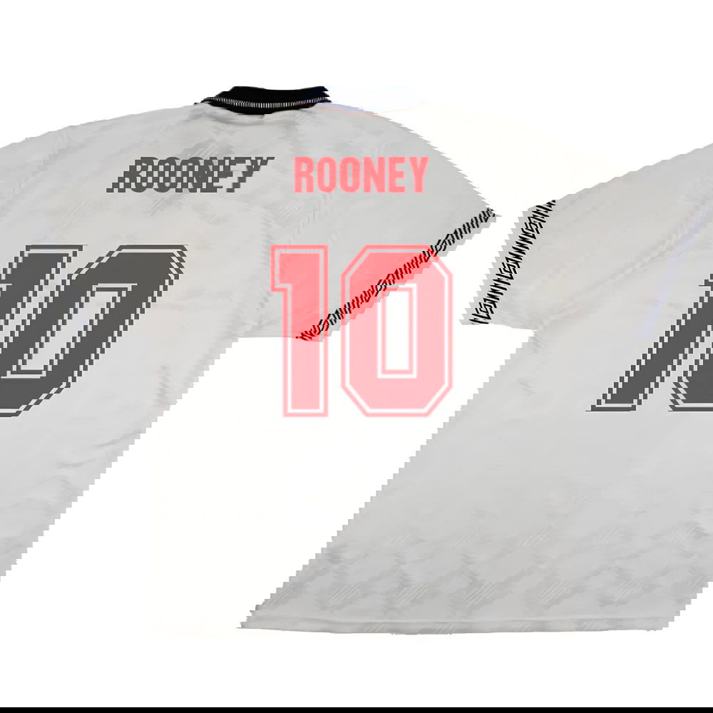 England 1990-92 Home Shirt (XL) (Very Good) (Rooney 10)