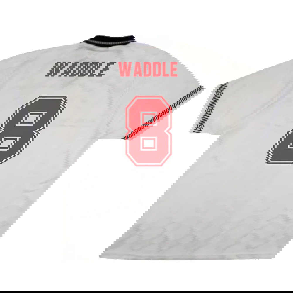 England 1990-92 Home Shirt (XL) (Very Good) (Waddle 8)