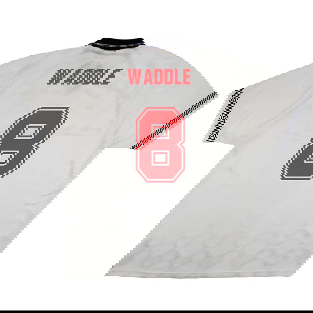 England 1990-92 Home Shirt (XL) (Very Good) (Waddle 8)