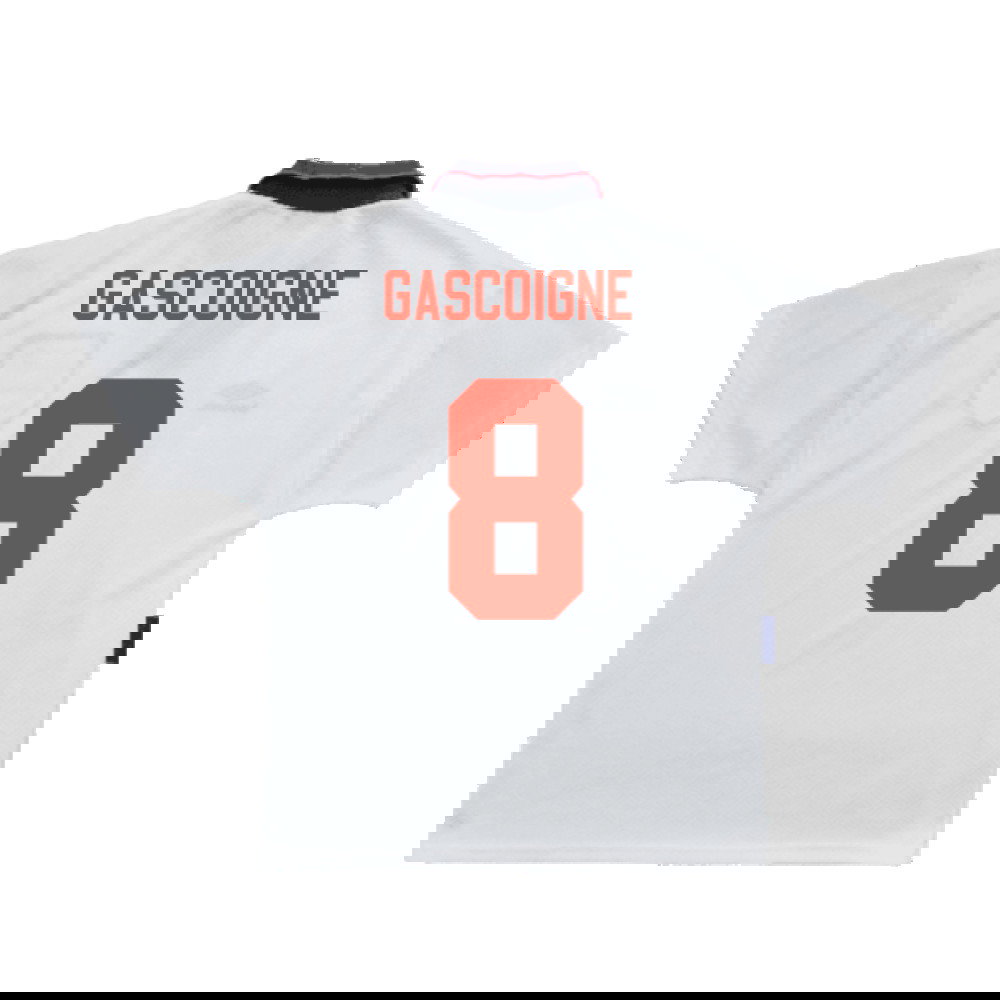 England 1993-1995 Home Shirt (L) (Excellent) (Gascoigne 8)