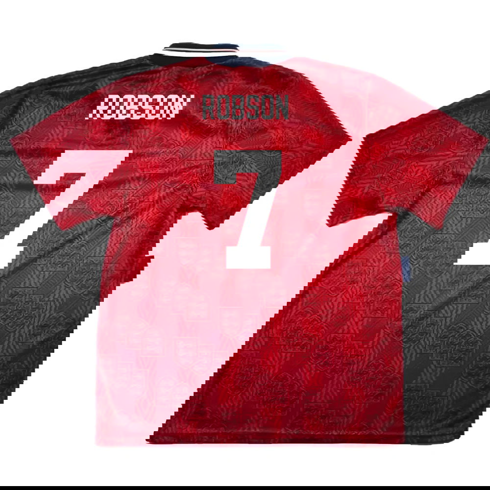 England 1993-95 Away Shirt (L) (Mint) (Robson 7)