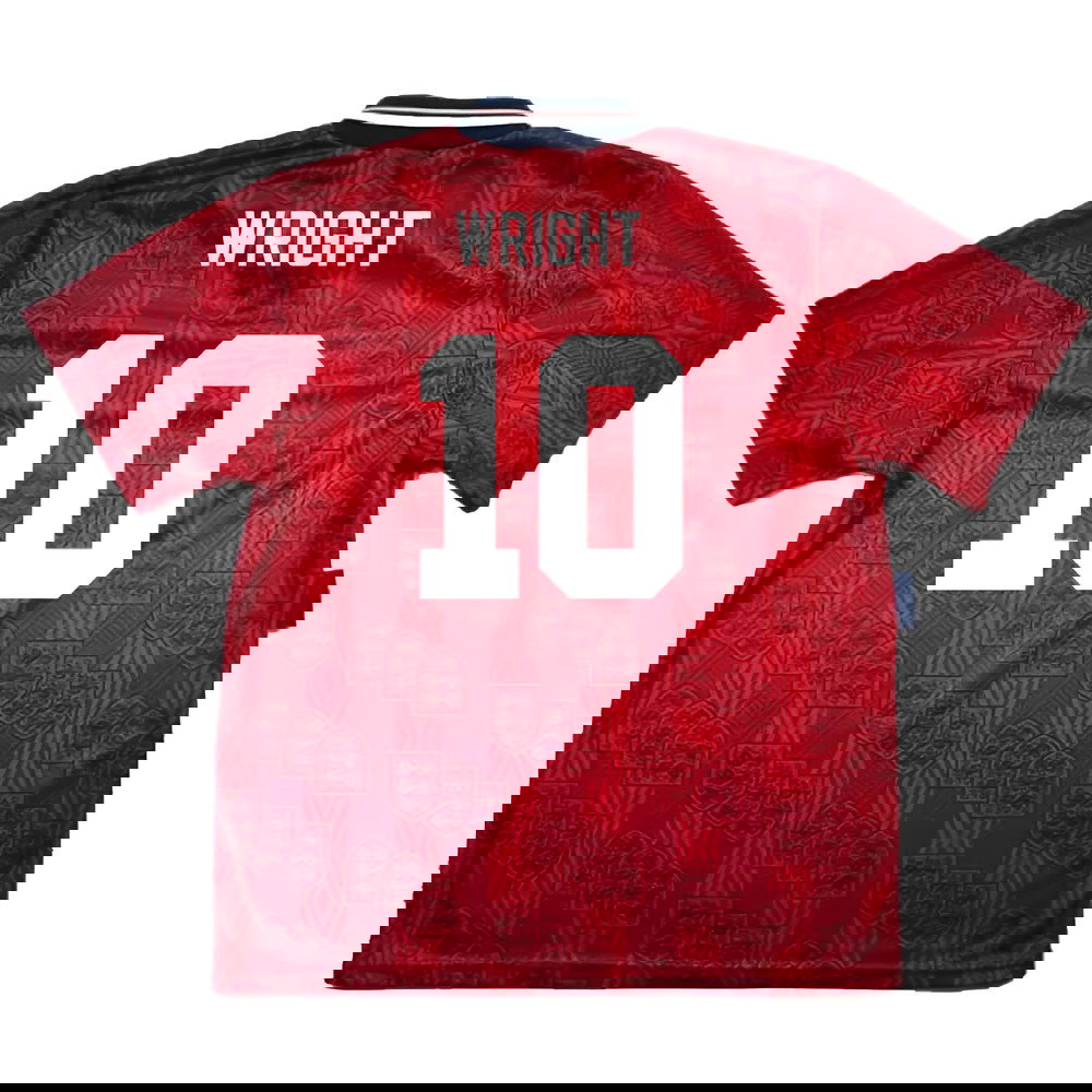 England 1993-95 Away Shirt (L) (Mint) (Wright 10)