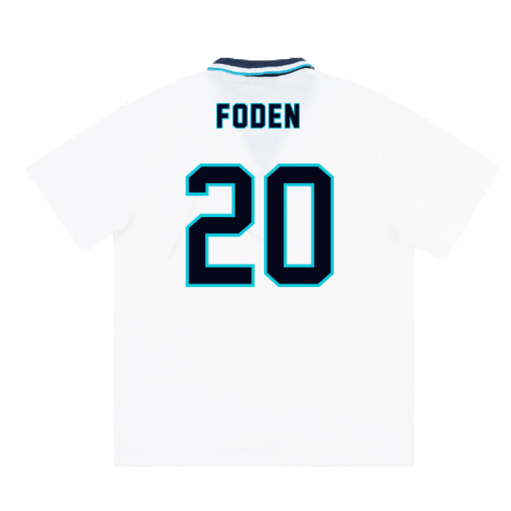 England 1995-97 Home Shirt (XL) (Foden 20) (Excellent)