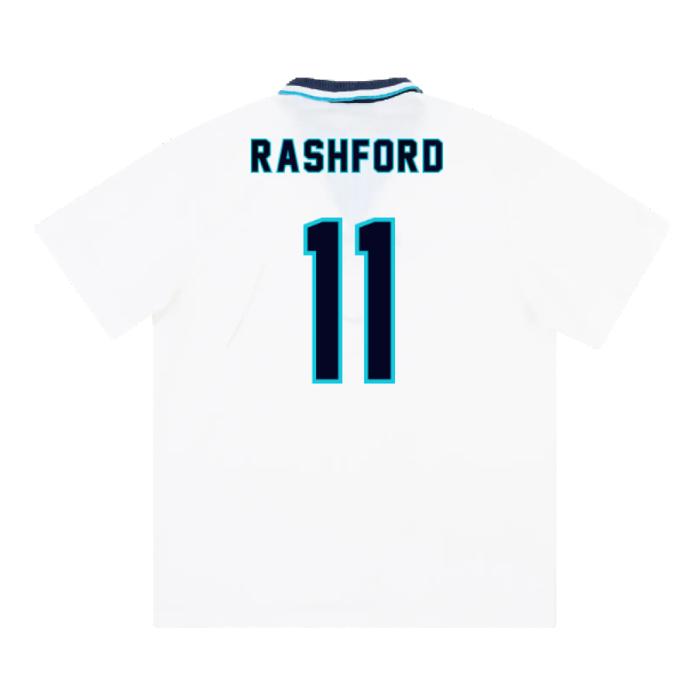 England 1995-97 Home Shirt (XL) (Rashford 11) (Excellent)