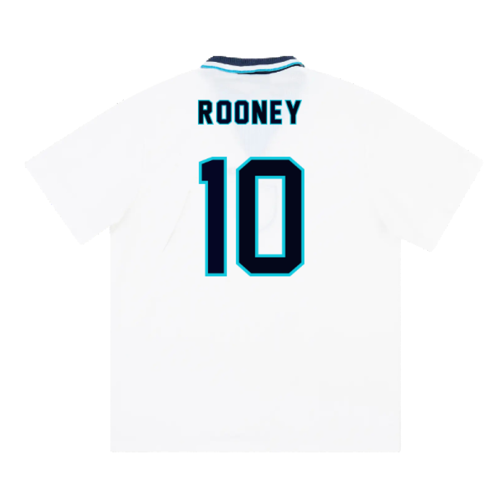 England 1995-97 Home Shirt (XL) (ROONEY 10) (Excellent)