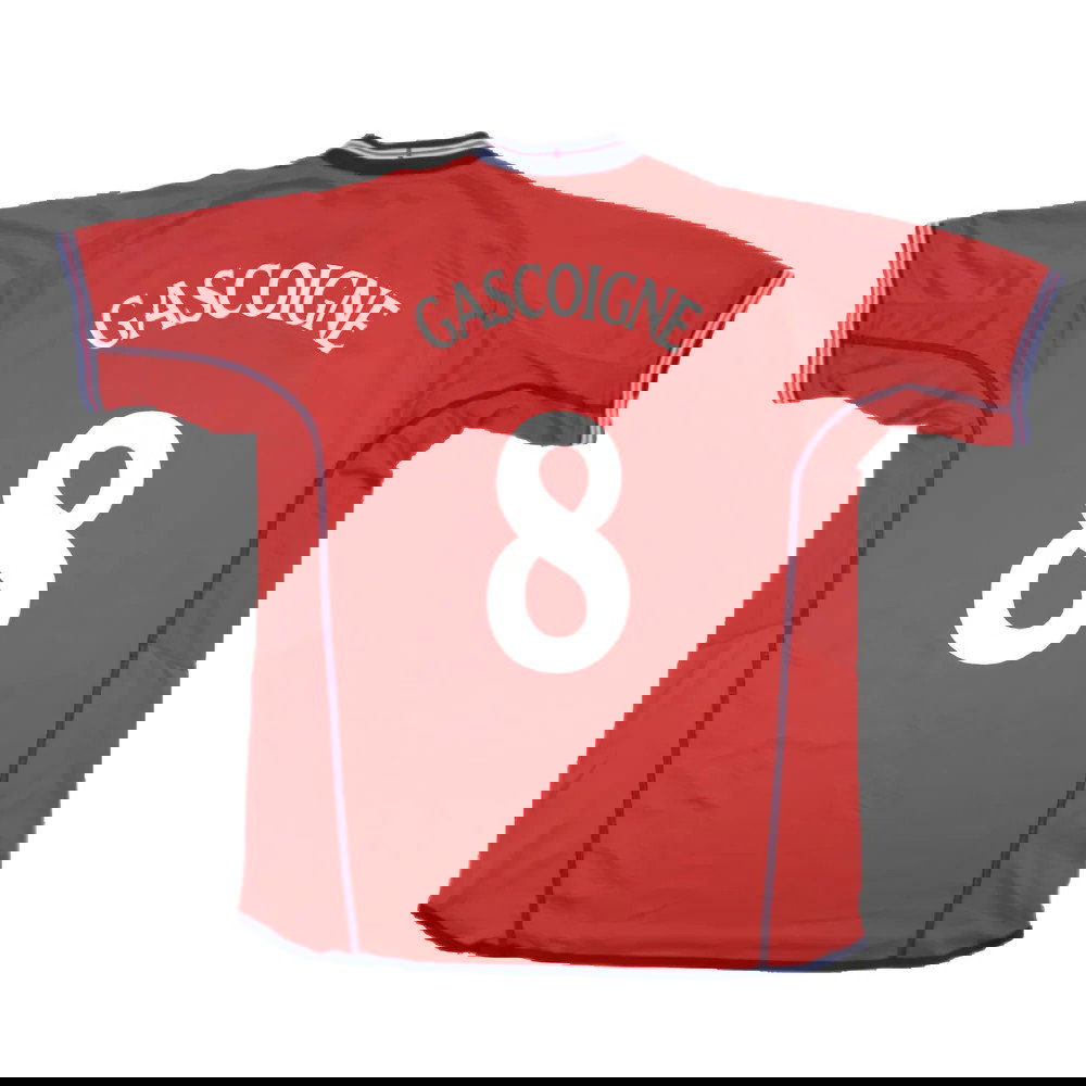 England 2002-04 Away Shirt ((Excellent) XL) (Gascoigne 8)