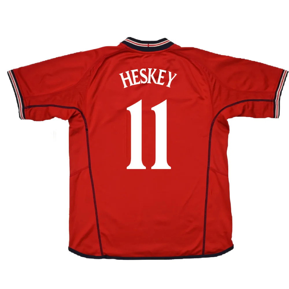 England 2002-04 Away Shirt (XL) (Excellent) (Heskey 11)
