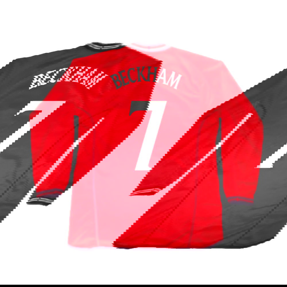 England 2002-04 Away Shirt LS (L) (Excellent) (Beckham 7)