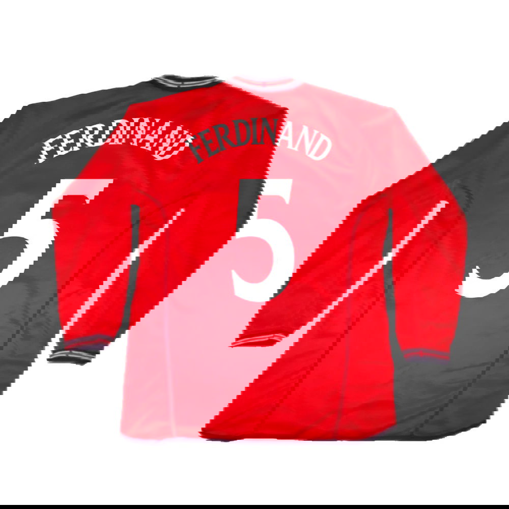 England 2002-04 Away Shirt LS (L) (Excellent) (FERDINAND 5)