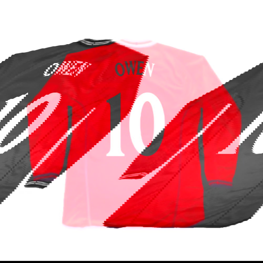 England 2002-04 Away Shirt LS (L) (Excellent) (OWEN 10)