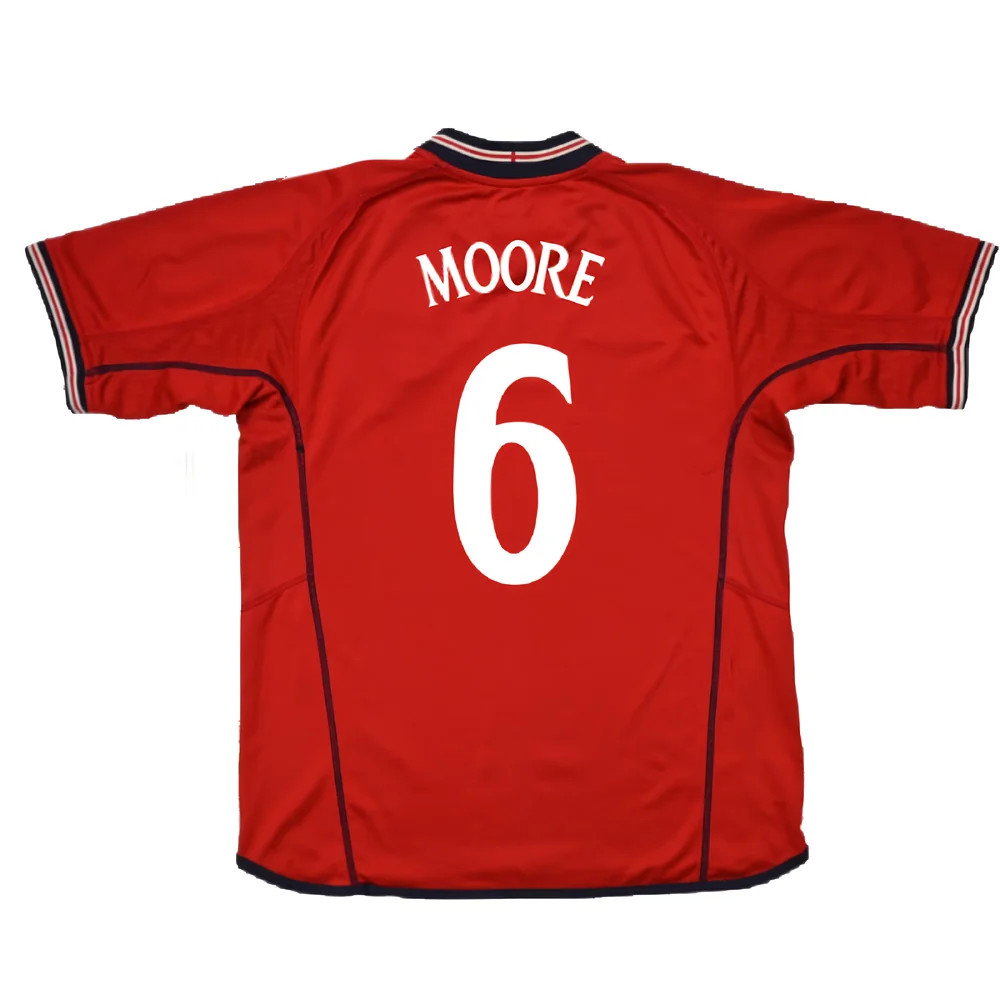 England 2002-04 Away Shirt (XL) (Excellent) (MOORE 6)