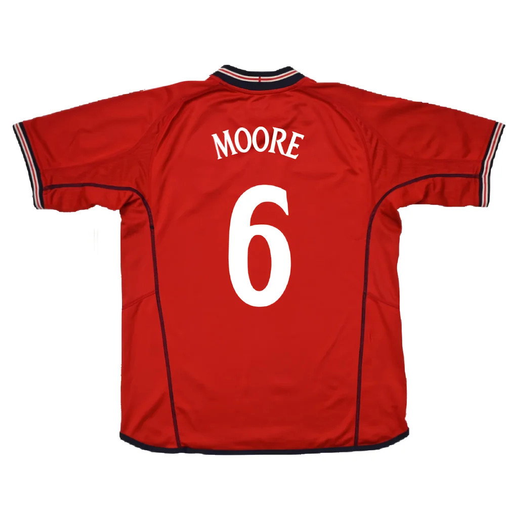 England 2002-04 Away Shirt (XL) (Very Good) (MOORE 6)