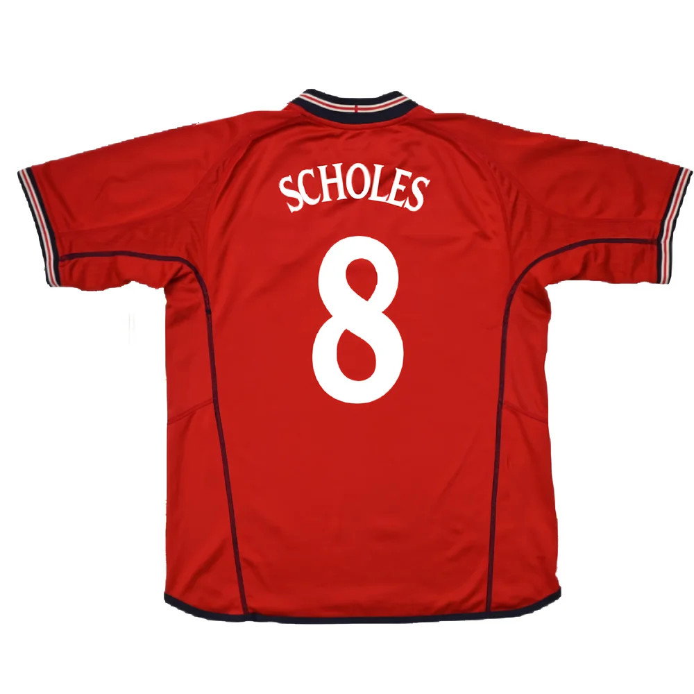 England 2002-04 Away Shirt (XL) (Excellent) (Scholes 8)