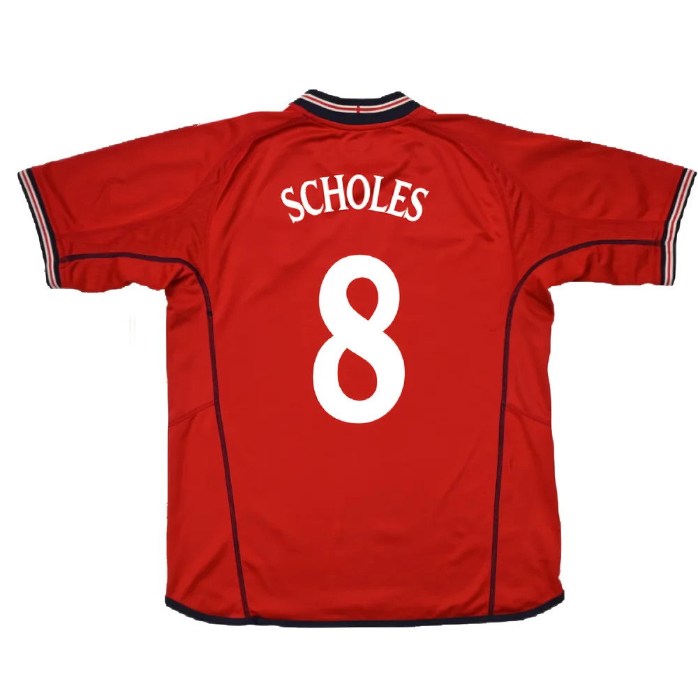 England 2002-04 Away Shirt (Excellent) (Scholes 8)