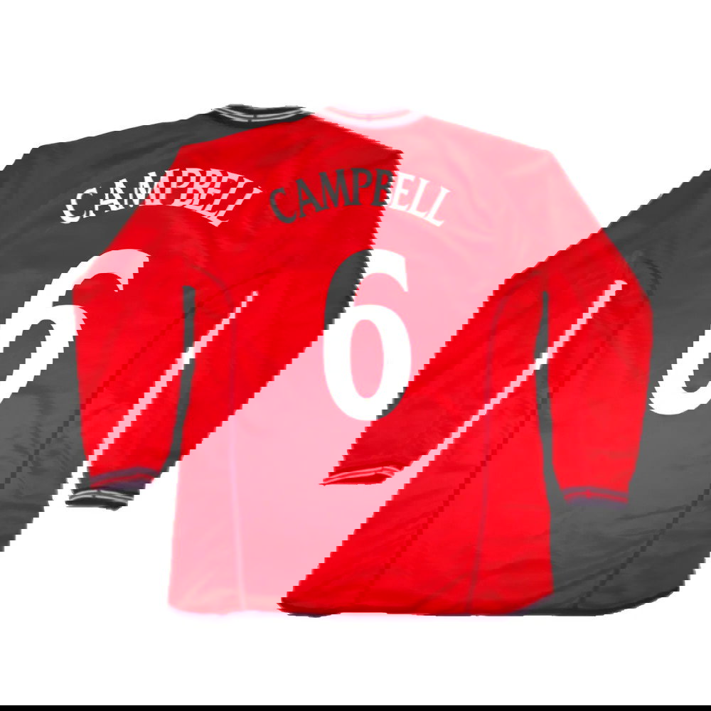 England 2006-08 Long Sleeve Away Shirt (Excellent) (Campbell 6)