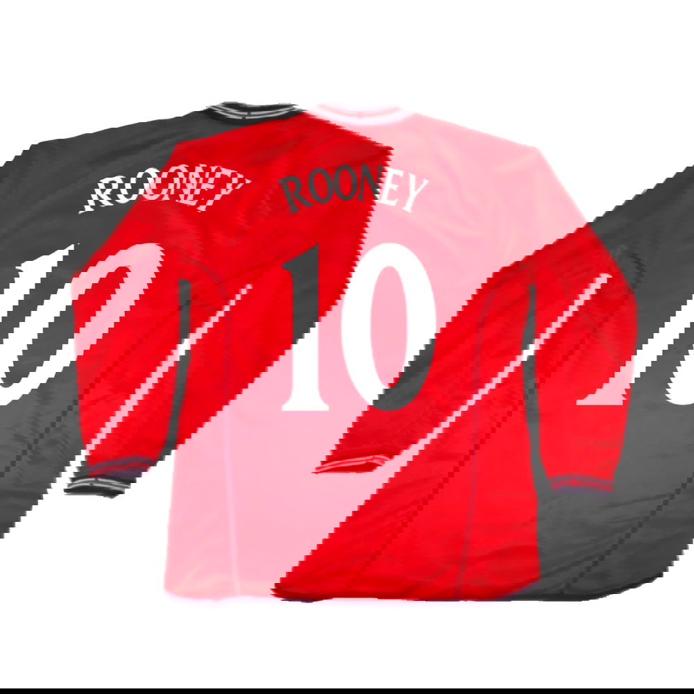 England 2002-04 Long Sleeve Away Shirt (S) (Very Good) (ROONEY 10)