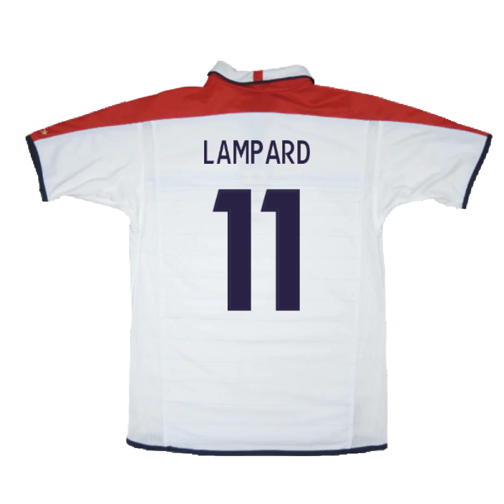 England 2003-05 Home Shirt ((Very Good) L) (Lampard 11)