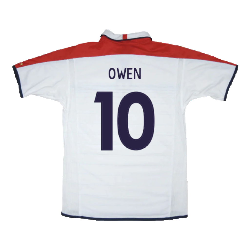 England 2003-05 Home Shirt ((Very Good) L) (Owen 10)