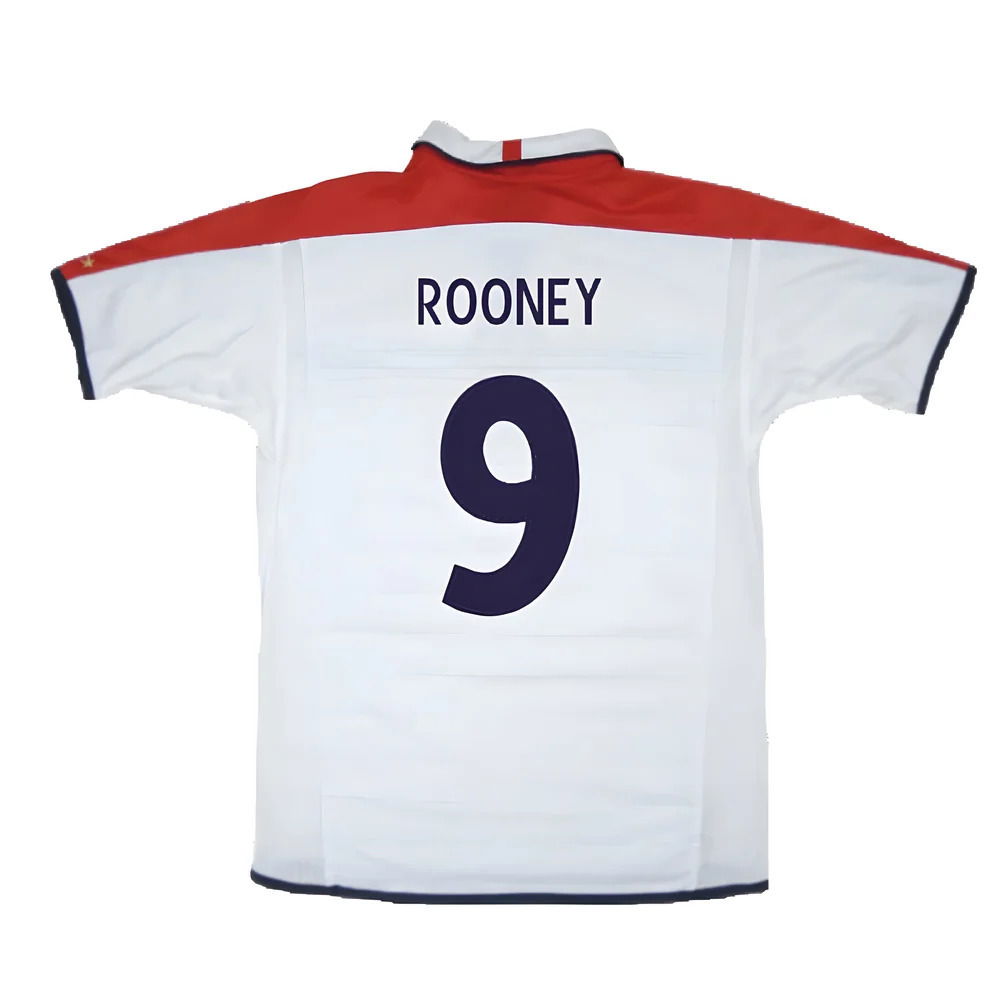 England 2003-05 Home Shirt ((Very Good) L) (Rooney 9)