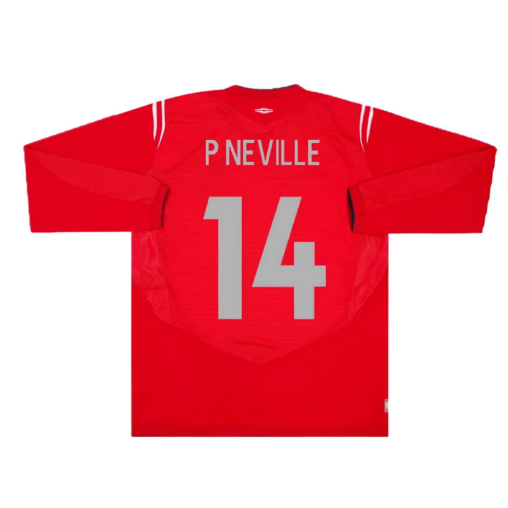 England 2004-06 Away L/S (L) (Excellent) (P Neville 14)