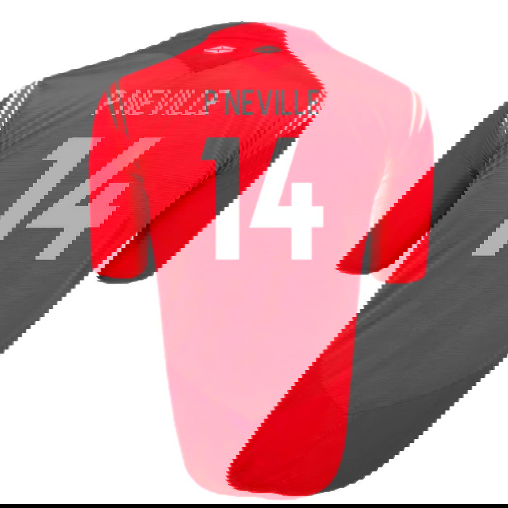 England 2004-06 Away Shirt (2XL) (Excellent) (P Neville 14)