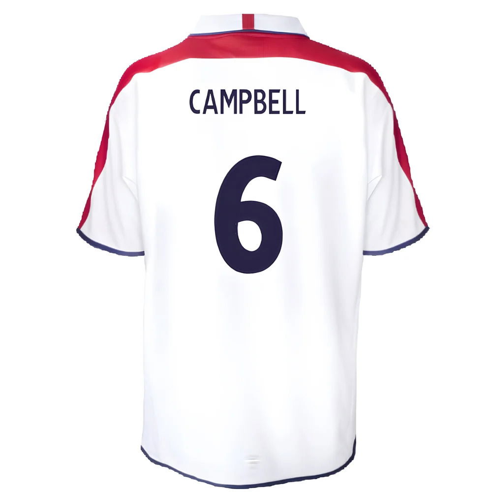 England 2004 Retro Football Shirt (Campbell 6)