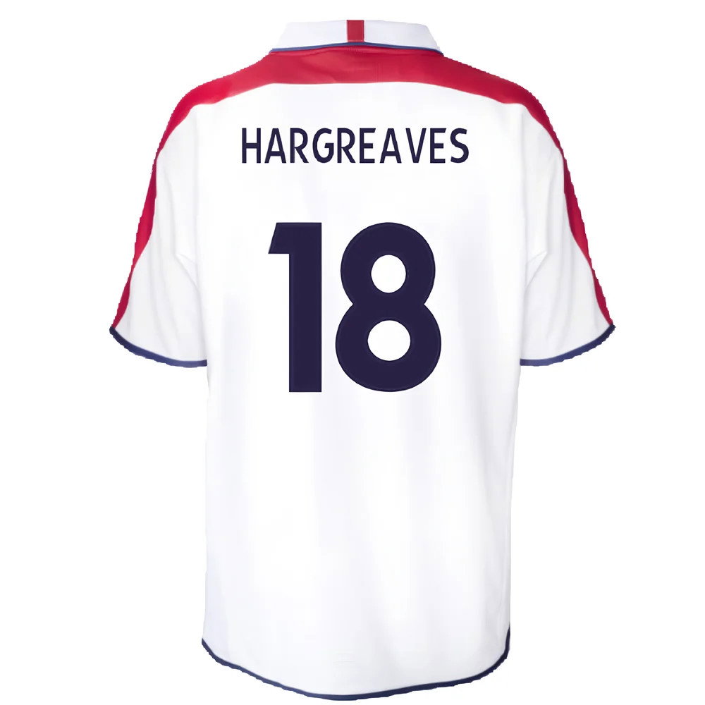 England 2004 Retro Football Shirt (Hargreaves 18)