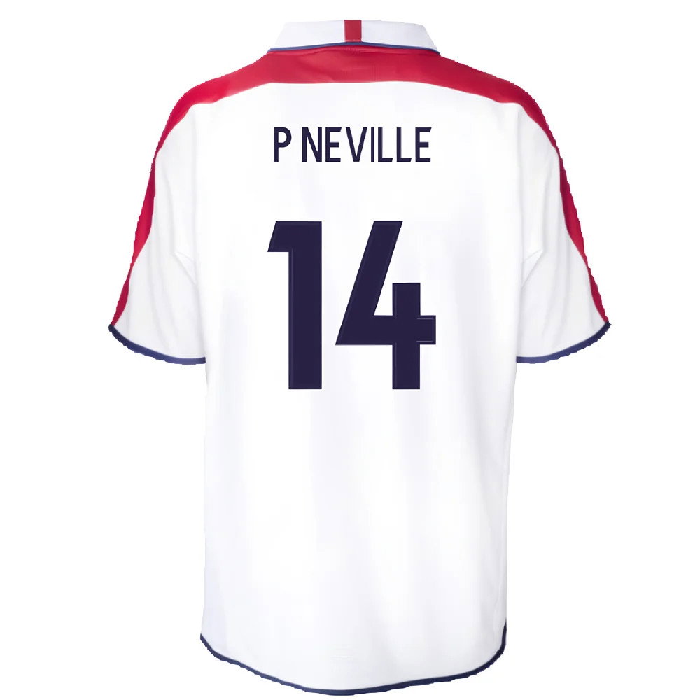 England 2004 Retro Football Shirt (P Neville 14)
