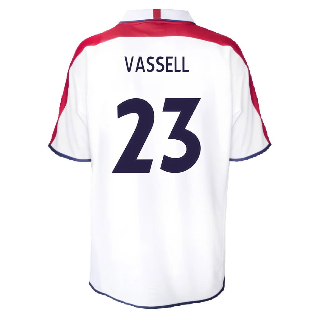 England 2004 Retro Football Shirt (Vassell 23)