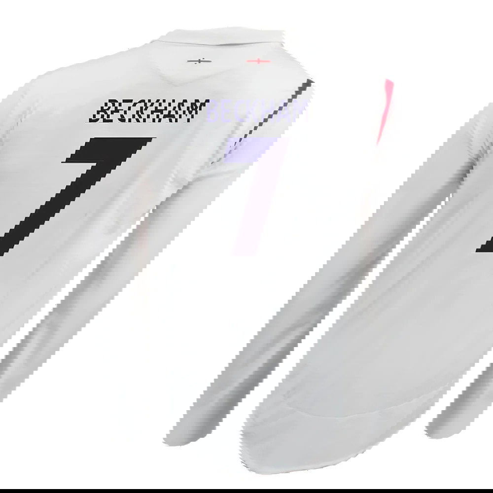 England 2005-07 Home Long Sleeve Shirt (XL) (Very Good) (BECKHAM 7)