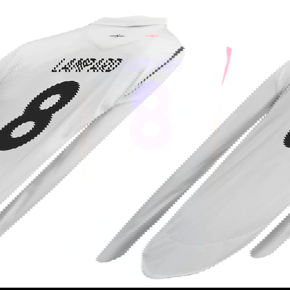 England 2005-07 Home Long Sleeve Shirt (XL) (Very Good) (LAMPARD 8)