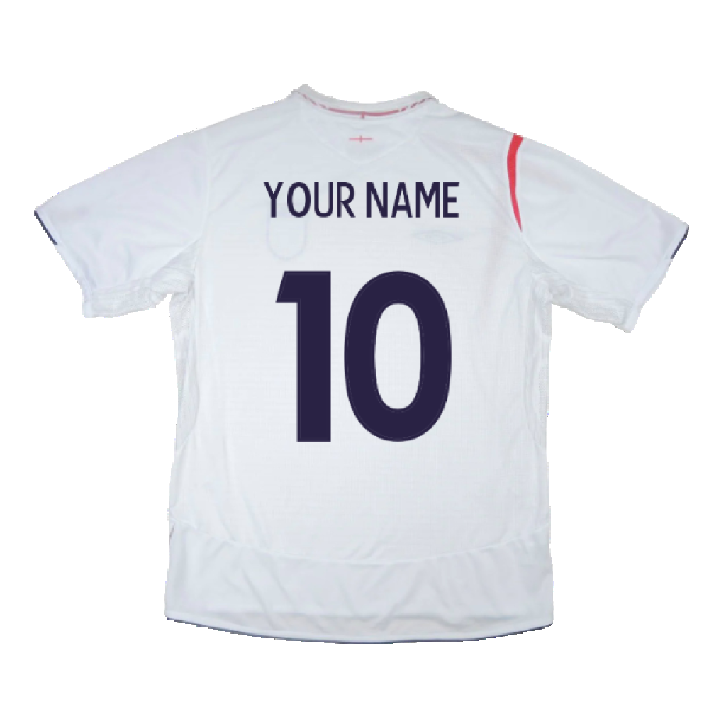 England 2005-07 Home Shirt (XXL) (Very Good) (Your Name)