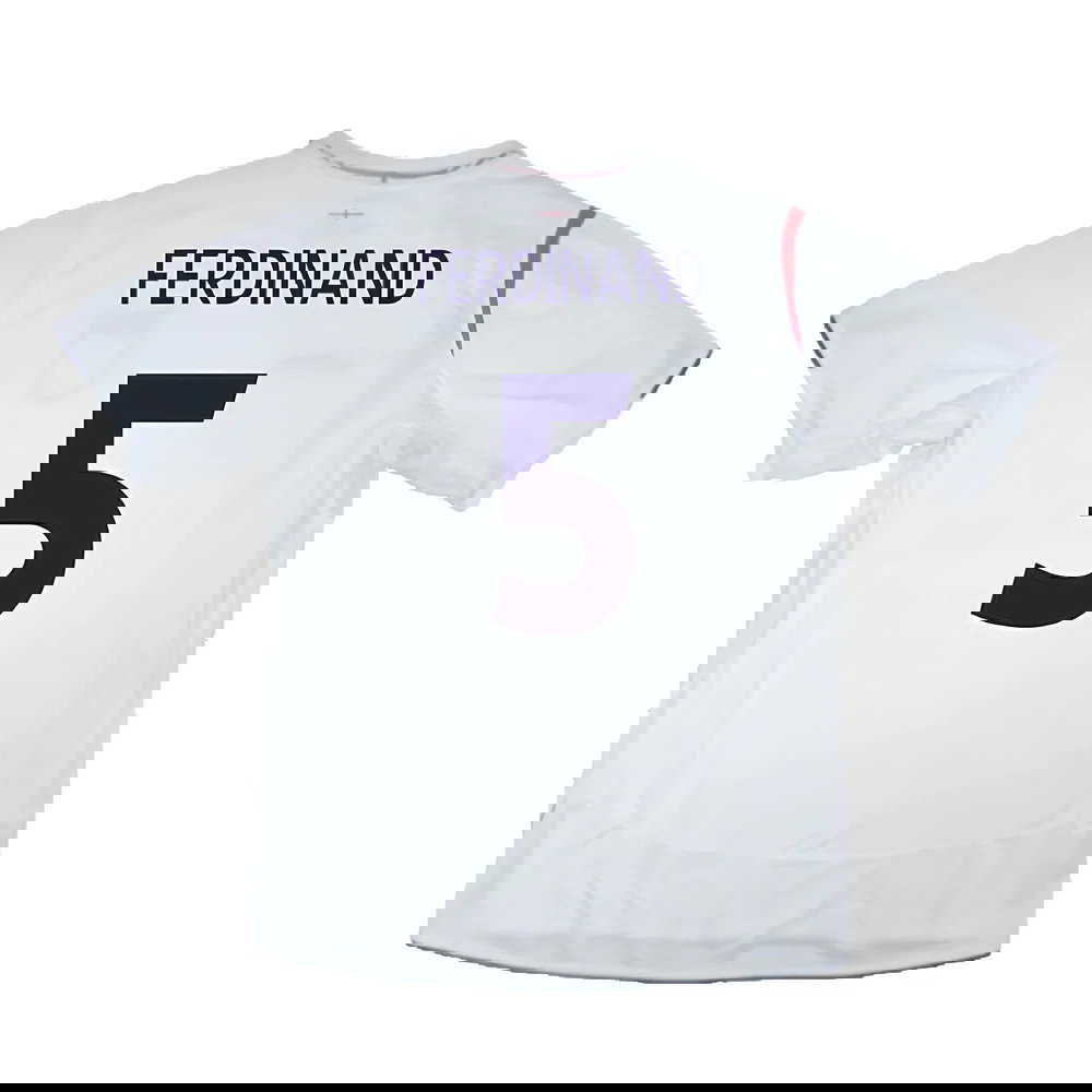 England 2005-2007 Home Shirt (XXL) (Very Good) (Very Good) (FERDINAND 5)
