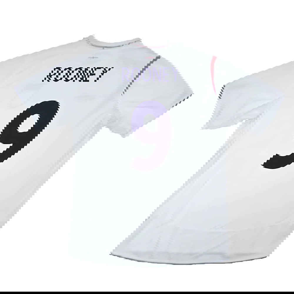 England 2005-2007 Home Shirt (XXL) (Mint) (ROONEY 9)