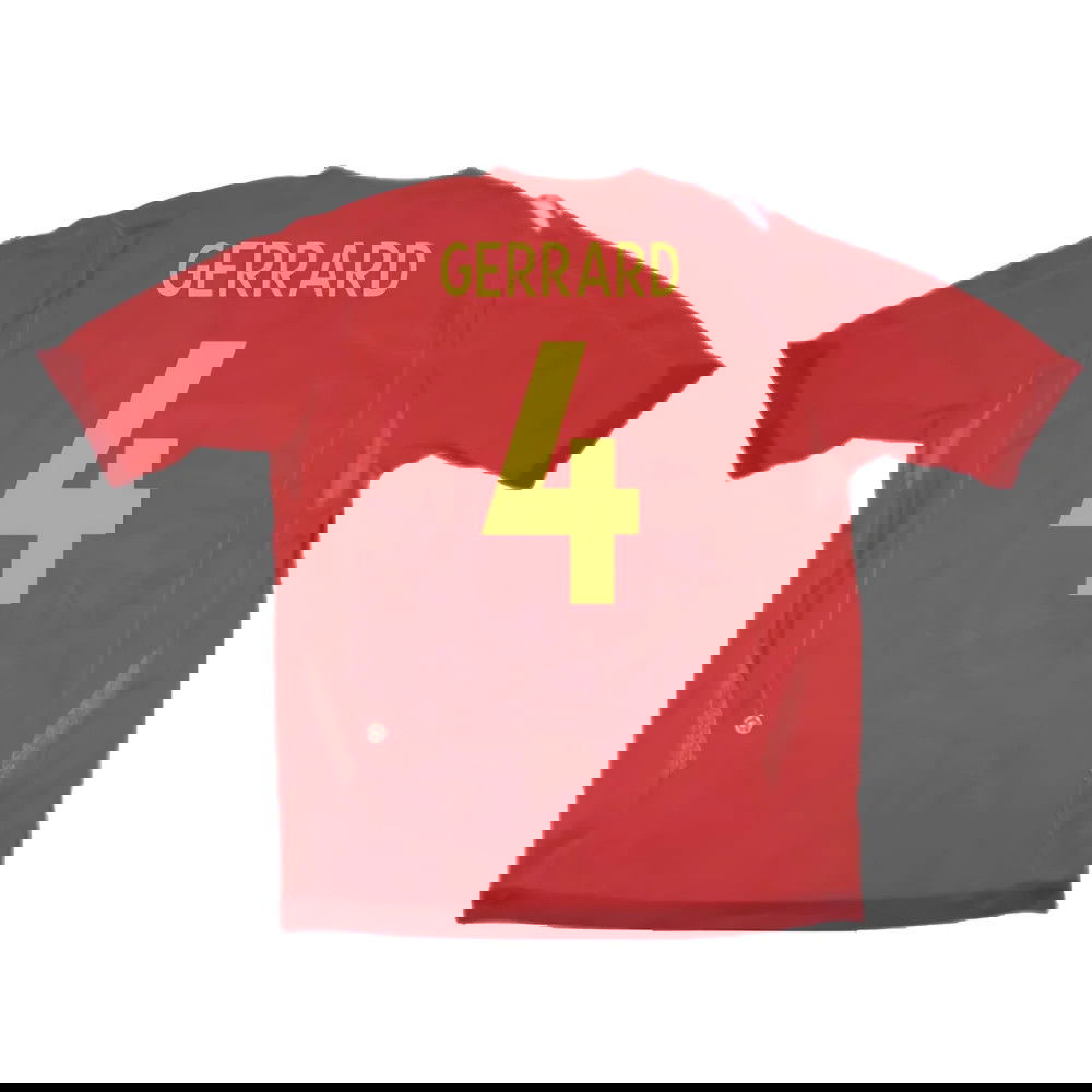 England 2006-08 Away Shirt (XLB 158cm) (Excellent) (GERRARD 4)