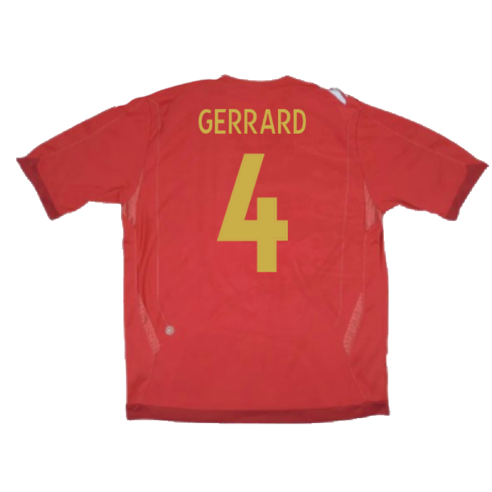 England 2006-08 Away Shirt (XLB 158cm) (Excellent) (GERRARD 4)