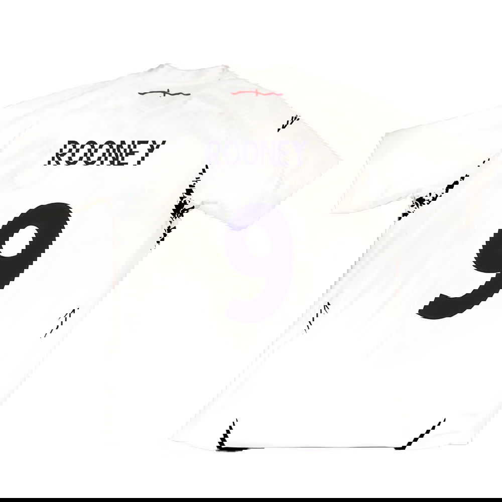 England 2007-09 Home Shirt (XXL) (Excellent) (ROONEY 9)