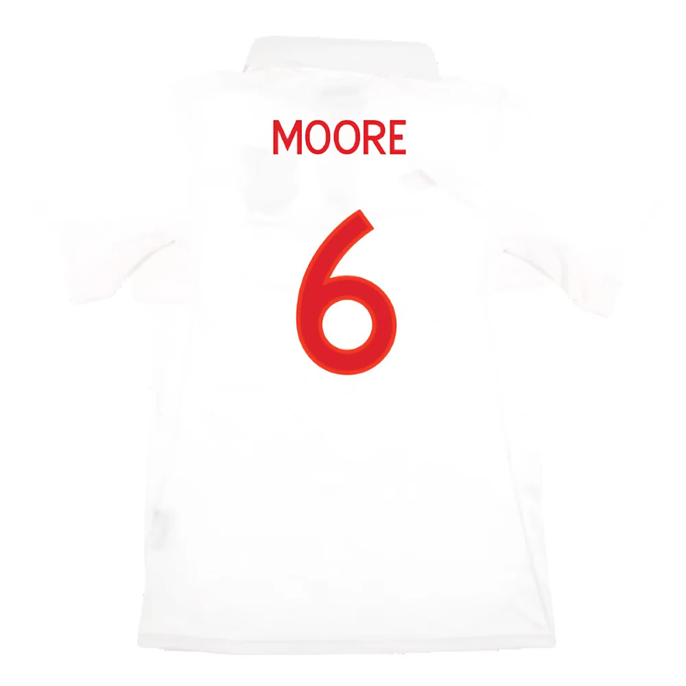 England 2009-10 Home Shirt (XL) (Excellent) (Moore 6)