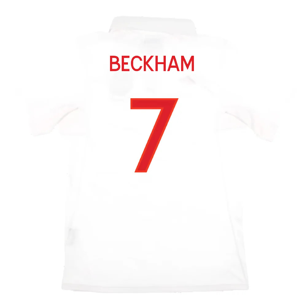 England 2009-10 Home Shirt (With South Africa Badge Detail) (XL) (Mint) (BECKHAM 7)