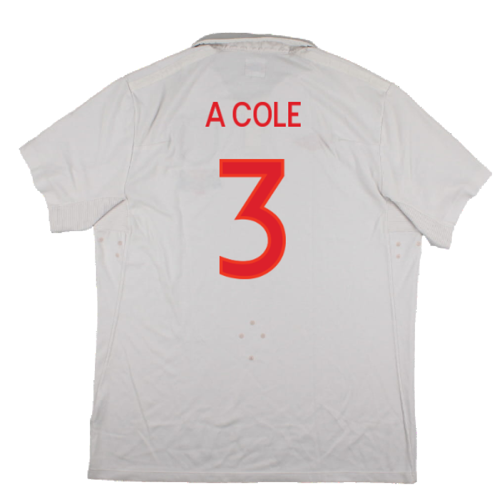 England 2009-10 World Cup Home shirt (XL) (Very Good) (A COLE 3)