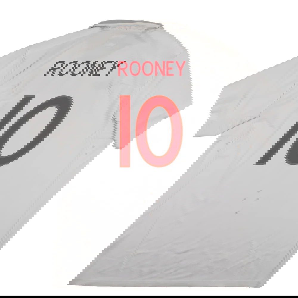 England 2009-10 World Cup Home shirt (XL) (Very Good) (ROONEY 10)