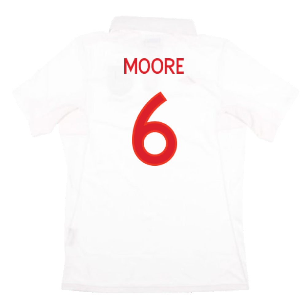 England 2010-12 Home Shirt ((Very Good) M) (Moore 6)