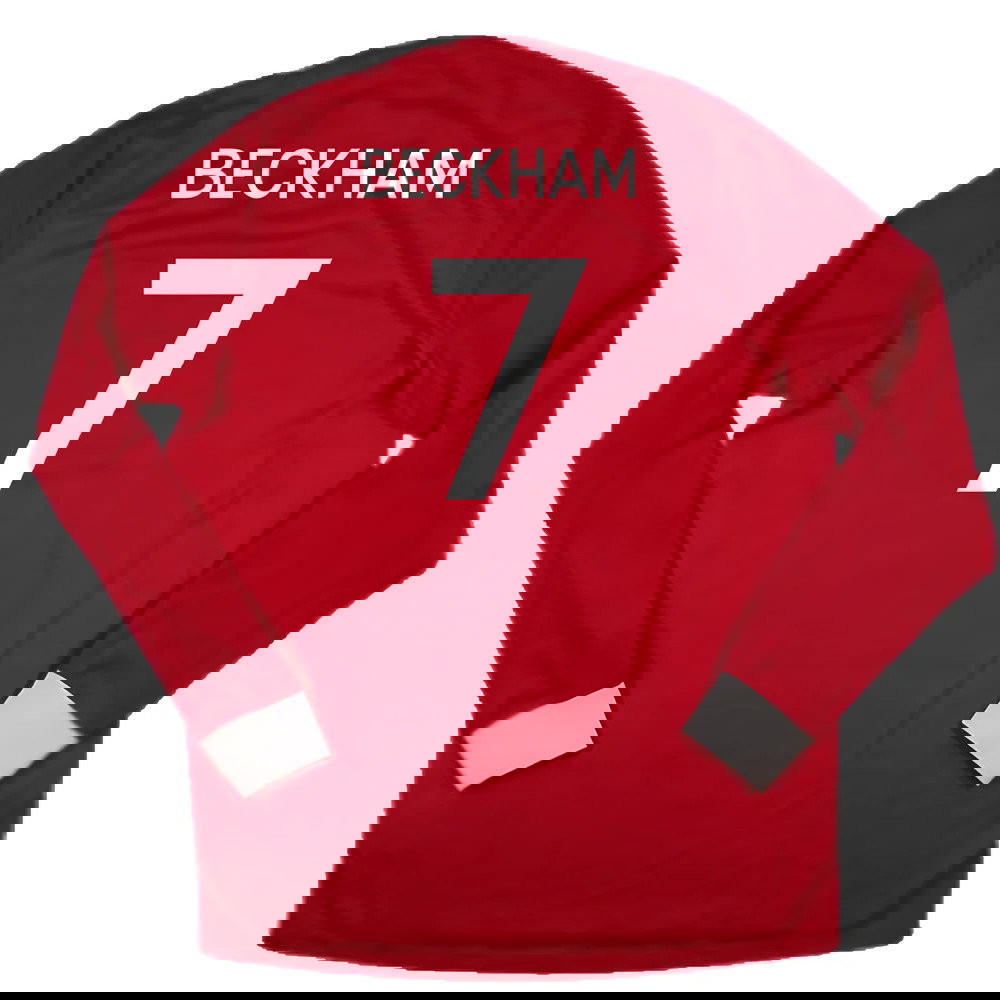 England 2010-2011 Away L/S Shirt (L) (Excellent) (BECKHAM 7)